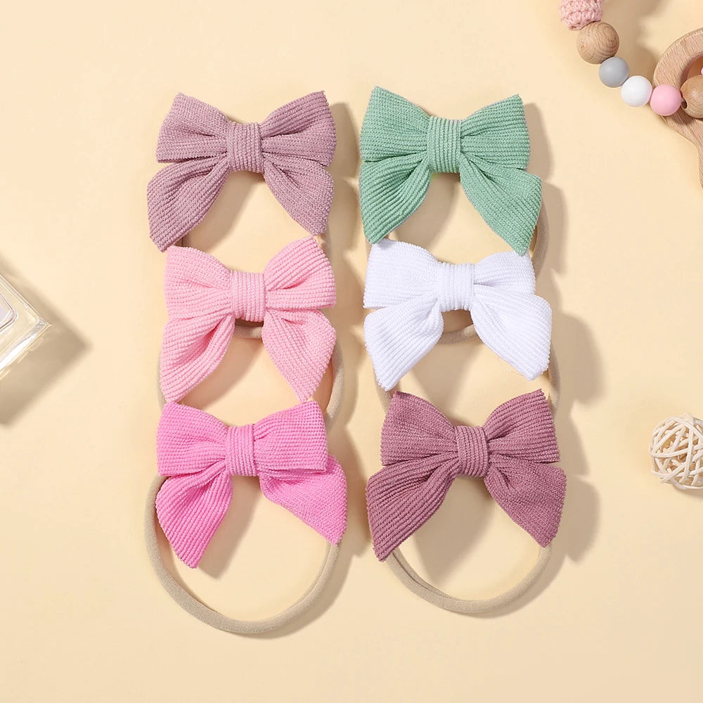 KIDS BOWS Exquisite floral headband elastic bow hiarband babys wedding tourism party headband dress up gift set