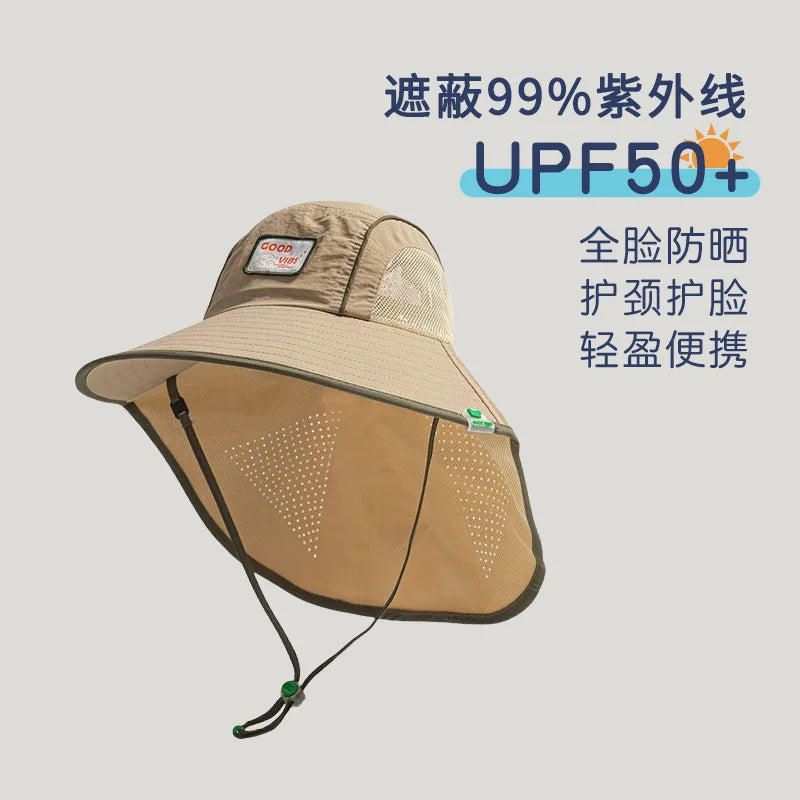 SunGuard Kids Quick Dry Sun Protection Hat Model SgHat01 For Summer Beach Boys And Girls