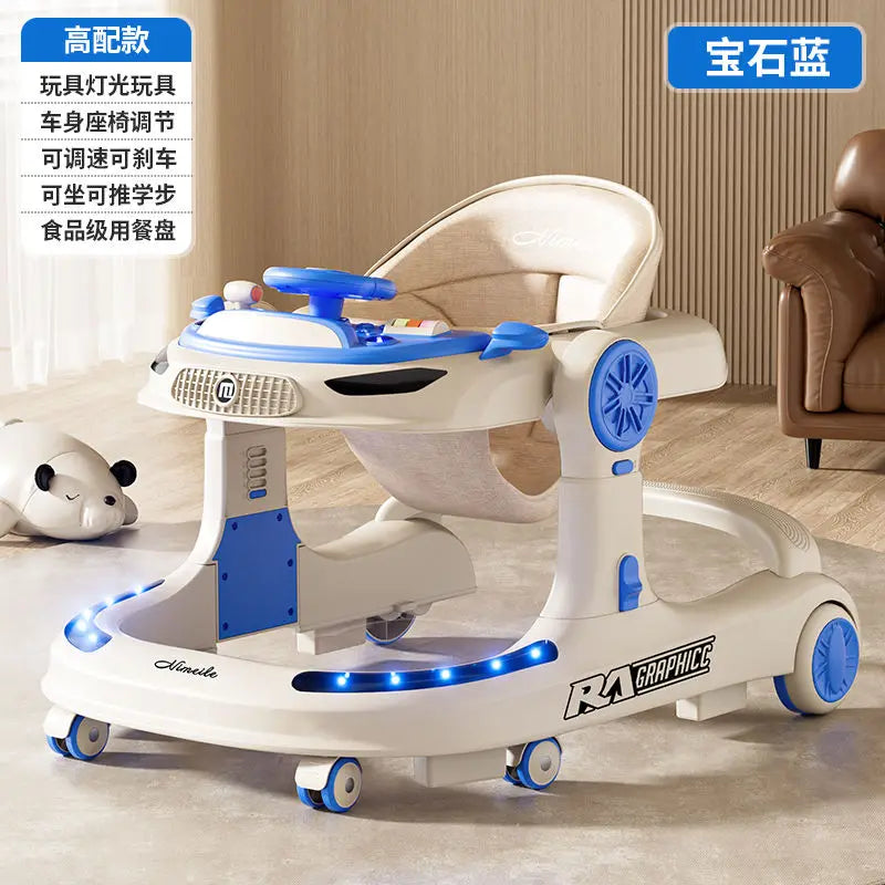 Baby Trend Bt4In1 4 In 1 Adjustable Height Anti Rollover Baby Walker Push Toy Foldable Activity Center 6 To 18 Months