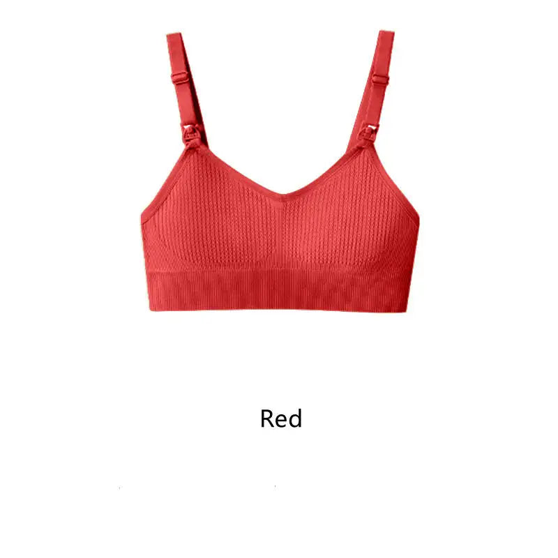 Breastfeeding Nursing Bra Without Underwire Anti Sagging Gathering Support XS-XL