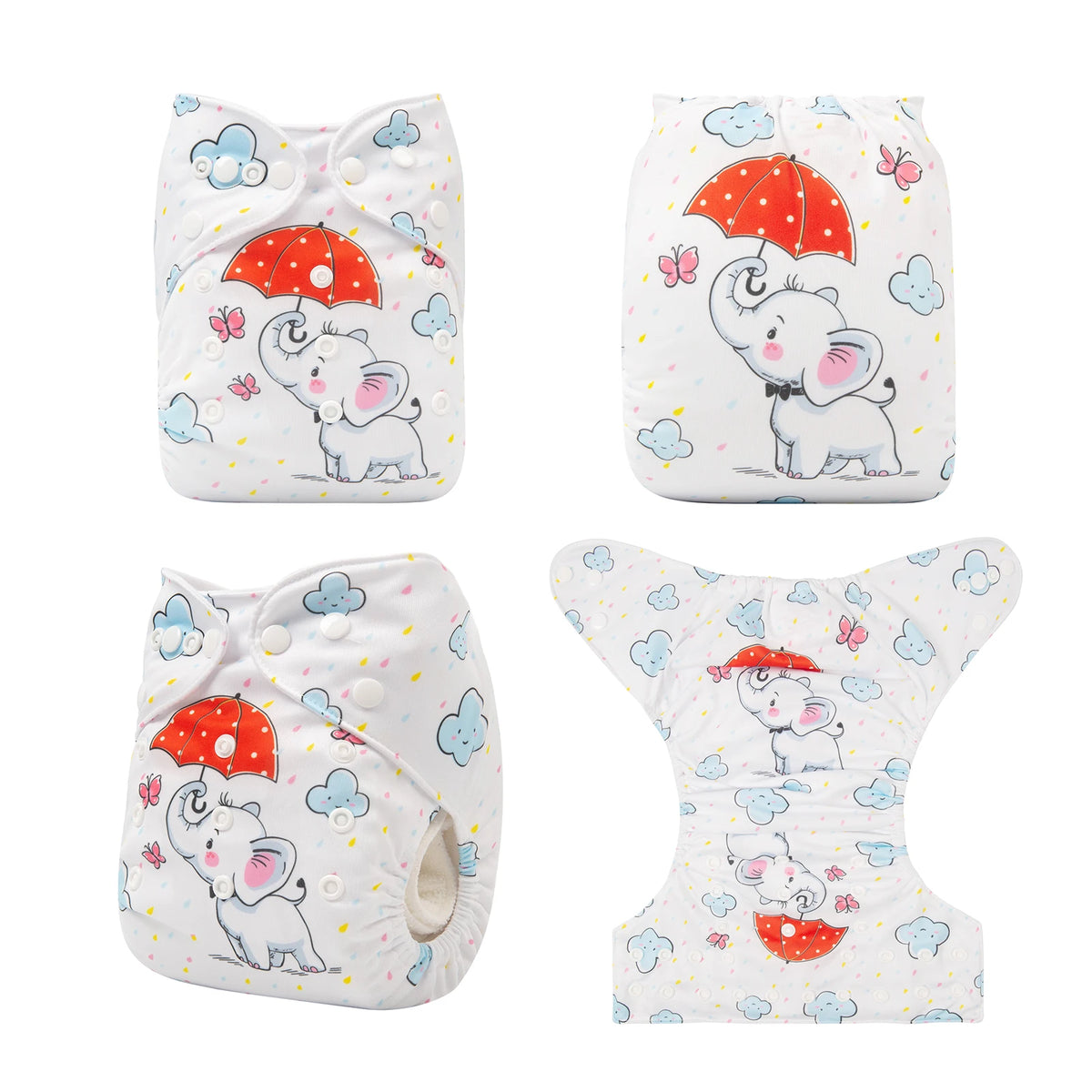 ALVABABY One Size Cloth Diaper Reusable Modern Cloth Nappy Digital Position Pocket Diaper Shell