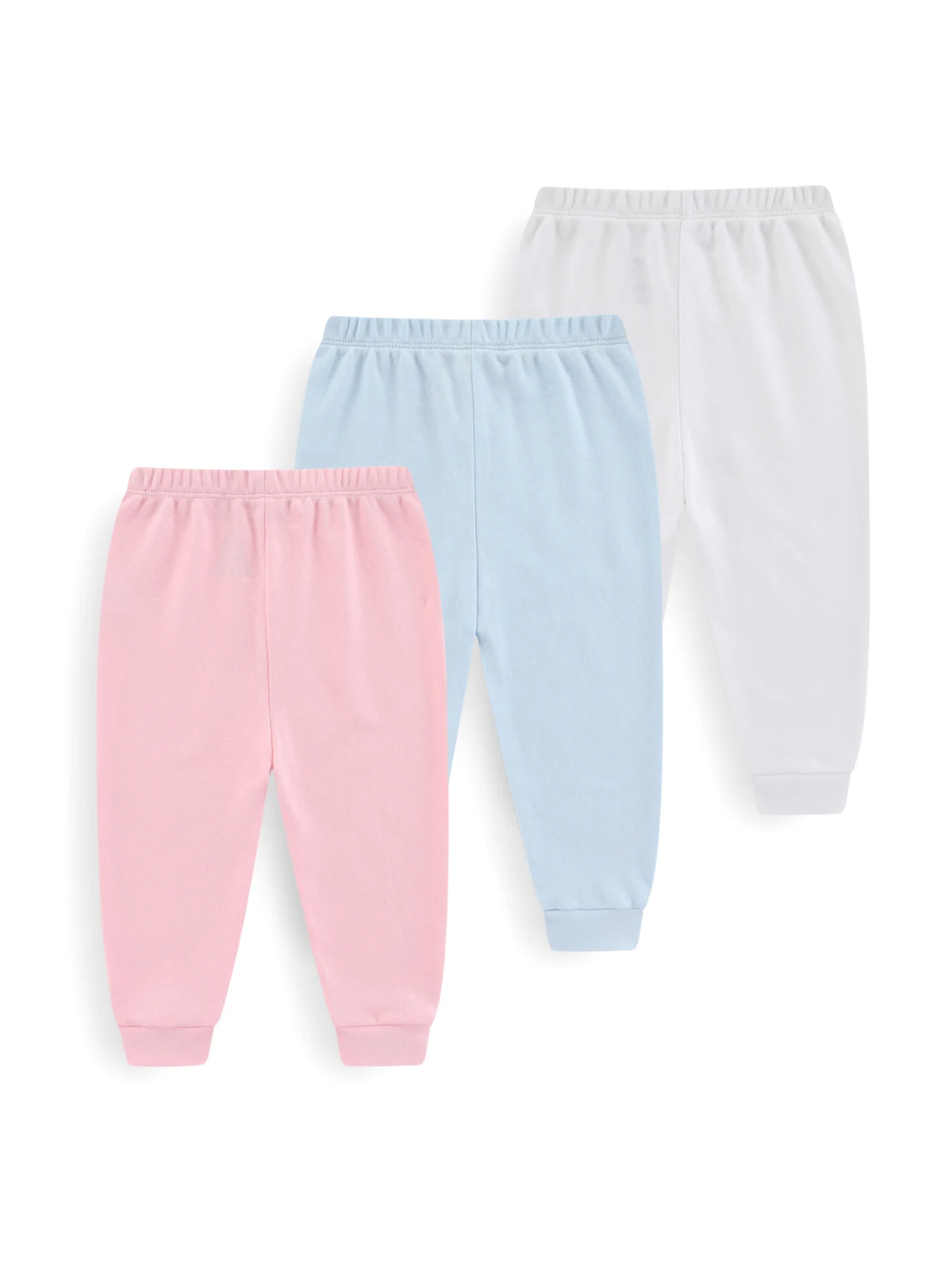 Unisex Solid Color Cotton Baby Pants Set 3 Pcs Lot Infant Toddler Trousers Model 3PcsSet Breathable Cotton For Comfort