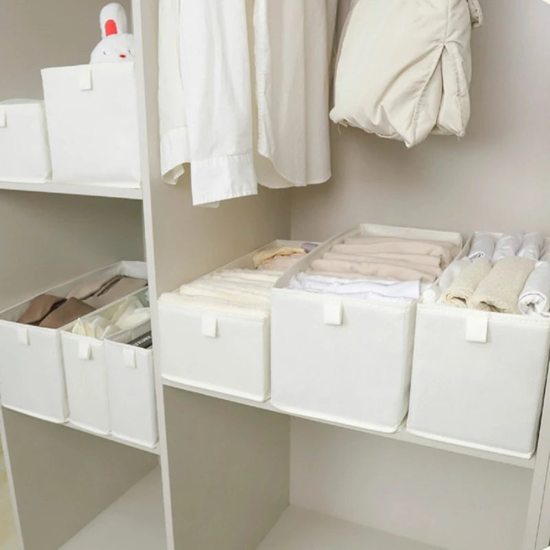 1pcs Pants Storage Box Clothes Organizers of Cabinets Drawers Fabric Foldable Boxes for Bedroom Wardrobe Layering Organization