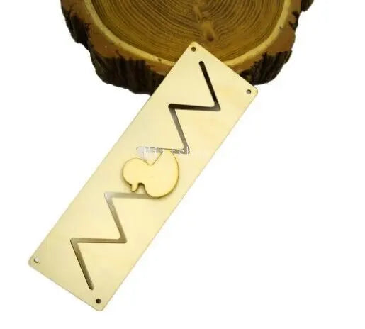 DIY Montessori Busy Board Accessory Wooden Hourglass Gear Skidway Puzzle Toy MB01 For Children