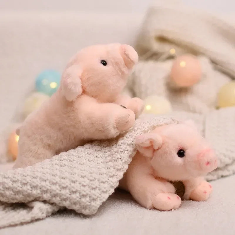 Lifelike Pig Plush Toy Soft Stuffed Animal Simulation Piggy Doll Cute Birthday Gift for Girls And Boys