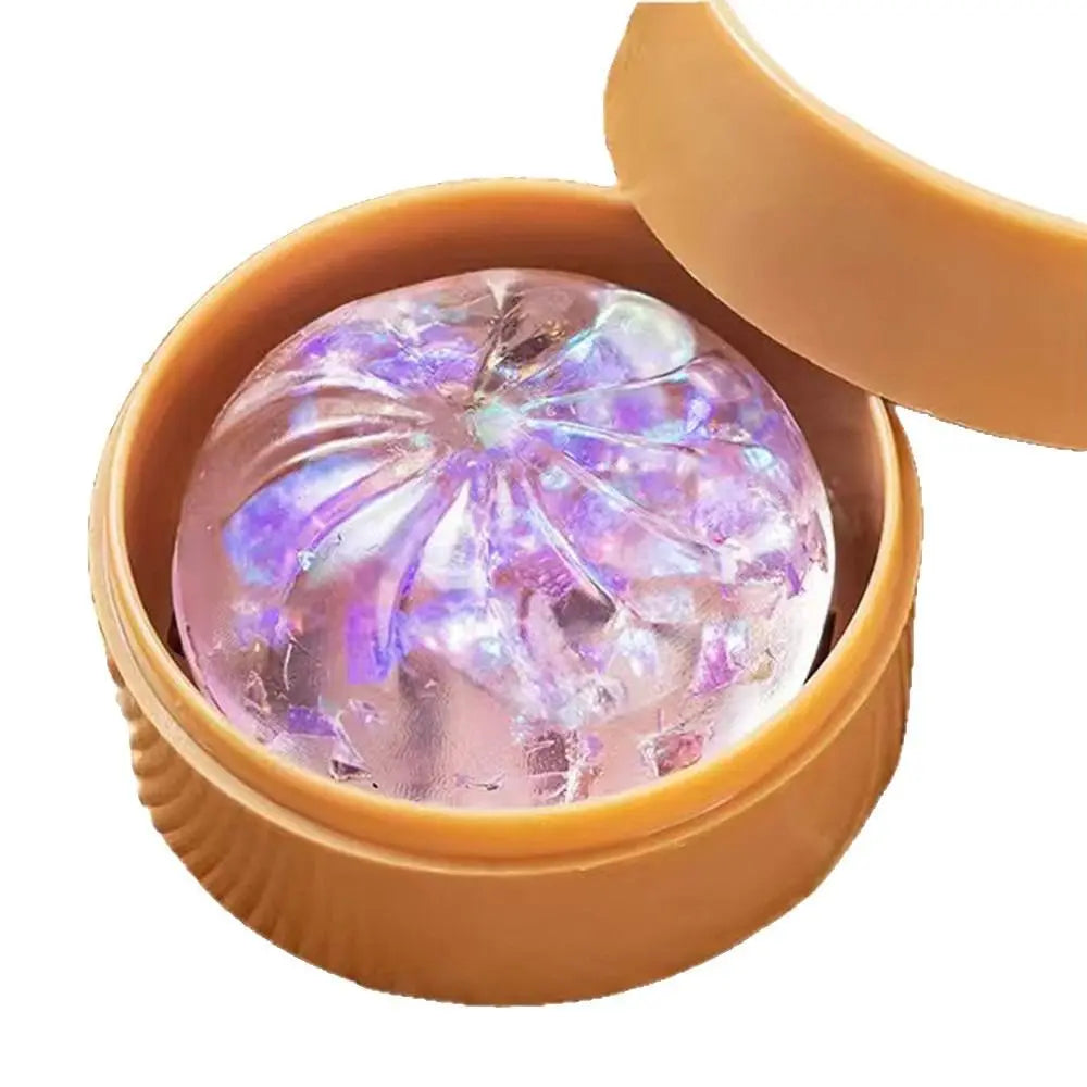24pcs/set Soft Cute Mini Dumplings Squishy Food Shape Squeezable Squishy Crystal Bun Pinch With Steamer Fidget Sensory Toy