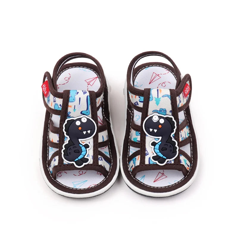 2025 Baby Sound Shoes Toddler Prewalking Summer Sandal High Quality Cute Animal for Boys and Girls Kid Squeaky Sneaker MY2402