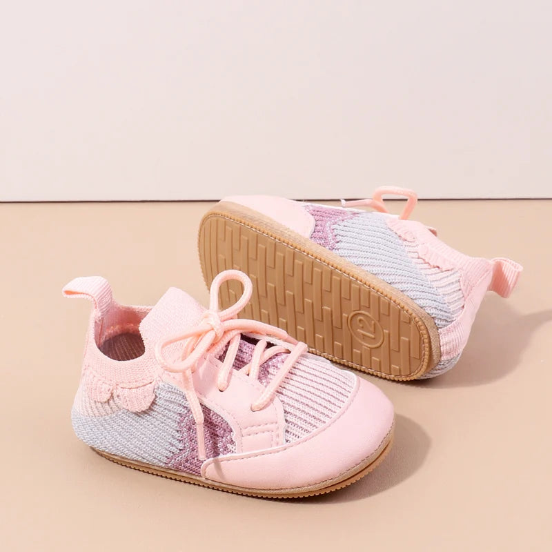 2025 Spring And Autumn 0-18M Baby Boys and Girls Pre-walking Indoor Outdoor Toddler Shoes Casual Sports Style With Soft Sole