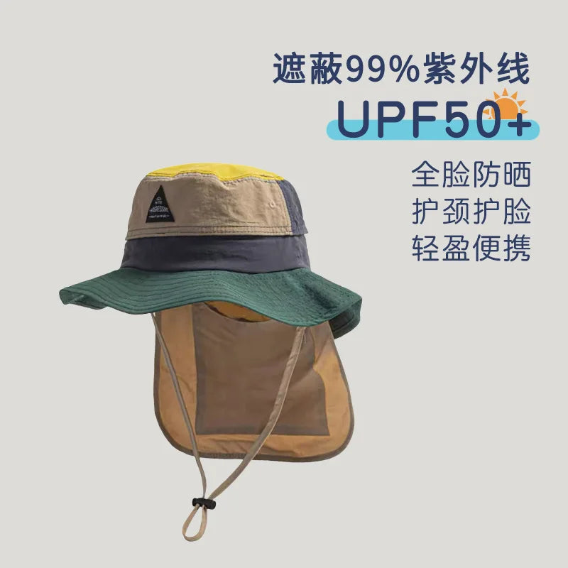 SunGuard Kids Quick Dry Sun Protection Hat Model SgHat01 For Summer Beach Boys And Girls