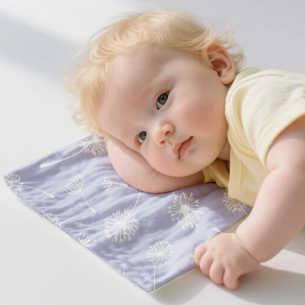 Elinfant 4PCS Baby Face Towel 100% Cotton Crepe Cloth Washcloth Soft Cozy Cloth Wipes Infant Burp Cloth