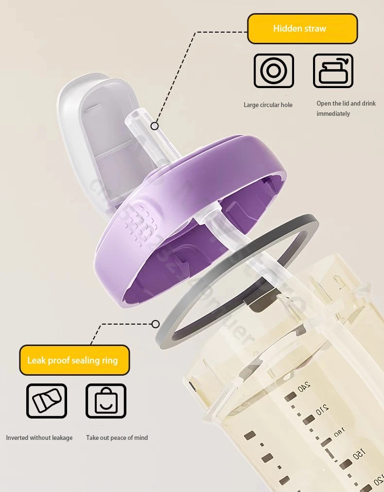 Suitable for hegen bottle accessories/cup cover/handle/nipple/square bottle universal/