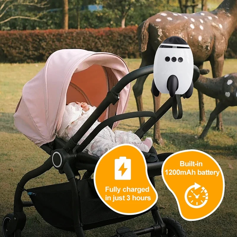 Baby Stroller Rocker Sound Machine Portable White Noise Sleep Aid Vibrating For Baby Soothing Natural Sounds Bluetooth Speaker