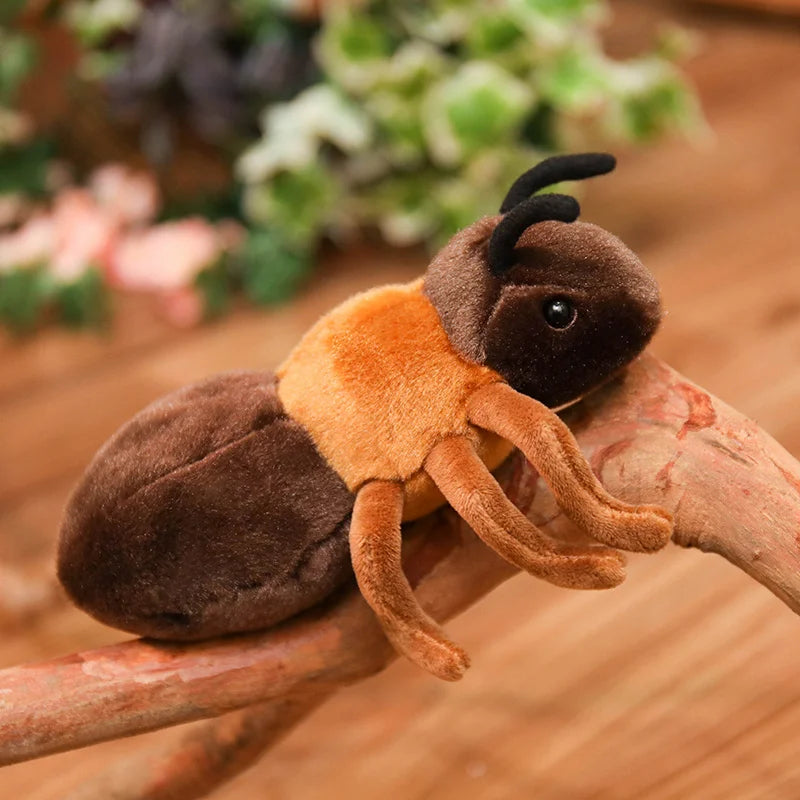 Hot 1pc 18cm Lovely Ant Plush Toys Simulation Plushie Doll Stuffed Soft Animal Toy Room Decoration Kids Birthday Gift