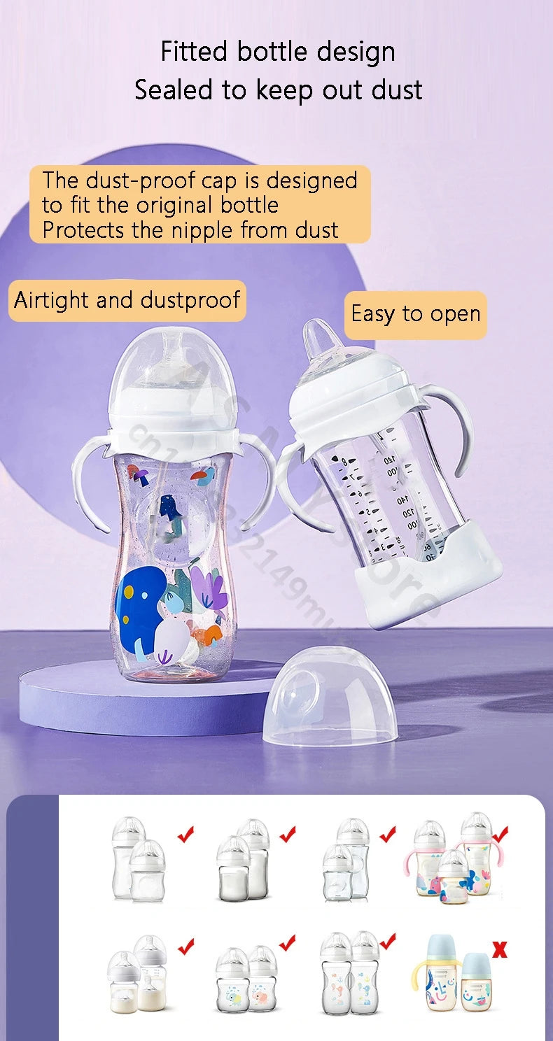 ANPEI Suitable for Avent   wide-bore bottle handle / teat / bottle base / screw teeth - dust cap / bottle accessories