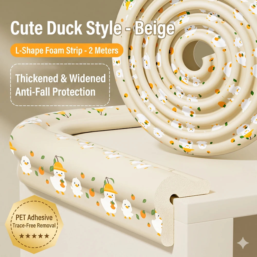 5PCS Baby Safety Protection Strip Cartoon Animal Foam Children Bumper Strips Kids Furniture Table Edge Guards Corner Protector