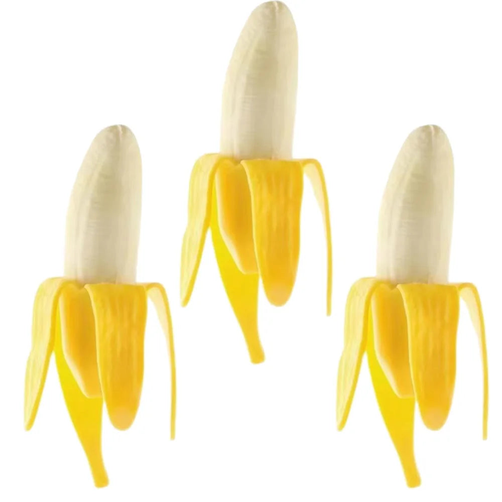 Banana Squishy Toy Slow Rising Stretchy Stress Relief Squeeze Toy Soft Fidget Toy Kawaii Decompression Gift for Kids Adults