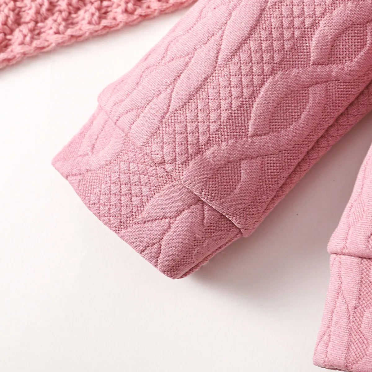 0-24 Months Baby Girl Set Solid Color Twist bar Tops+Long Pants 2pc/Set Baby Girl Spring  Autumn Fashion Set Toddlers' Clothing