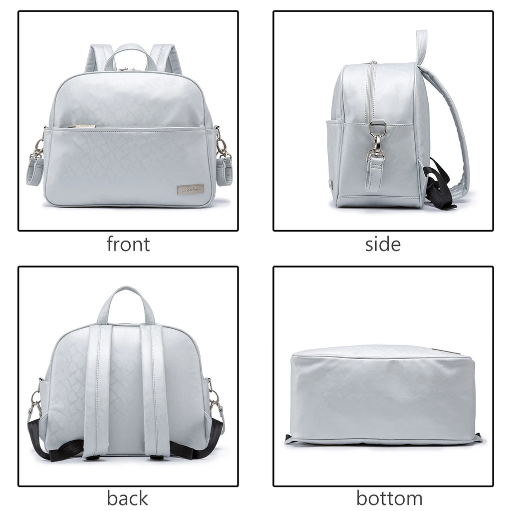 Soboba Stylish Mother Diaper Backpacks Large Capacity Waterproof Environmental Fabric Diaper Bag for Mommy Fashion Nappy Bag