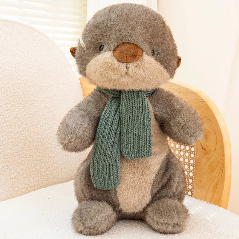26cm Otter Animal Soft Doll Throw Pillow Funny Simulation Toy for Office And Home Decor Ideal Baby Birthday Or Christmas Gift