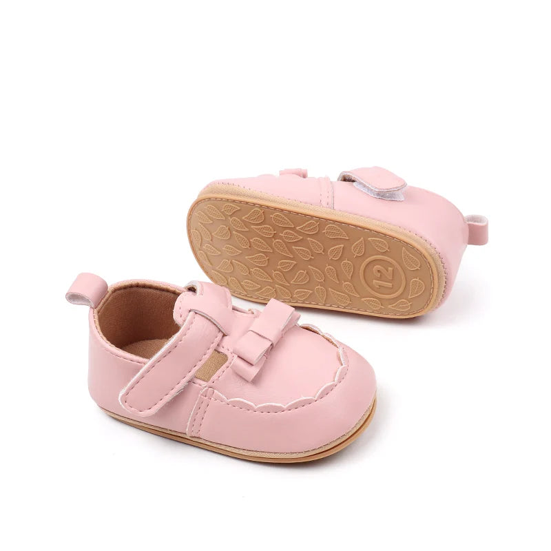 Hot Sale Spring and Autumn Baby Girl Princess Fashion Design Anti Slip Shoes Hign Quality Breathable Toddler Shoes First Walkers