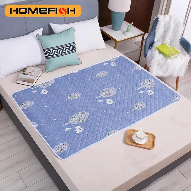 50x70cm Cartoon Dinosaur Diapering Mat Waterproof Washable Baby Changing Pad Night and Menstrual Protection Baby Changing Mat