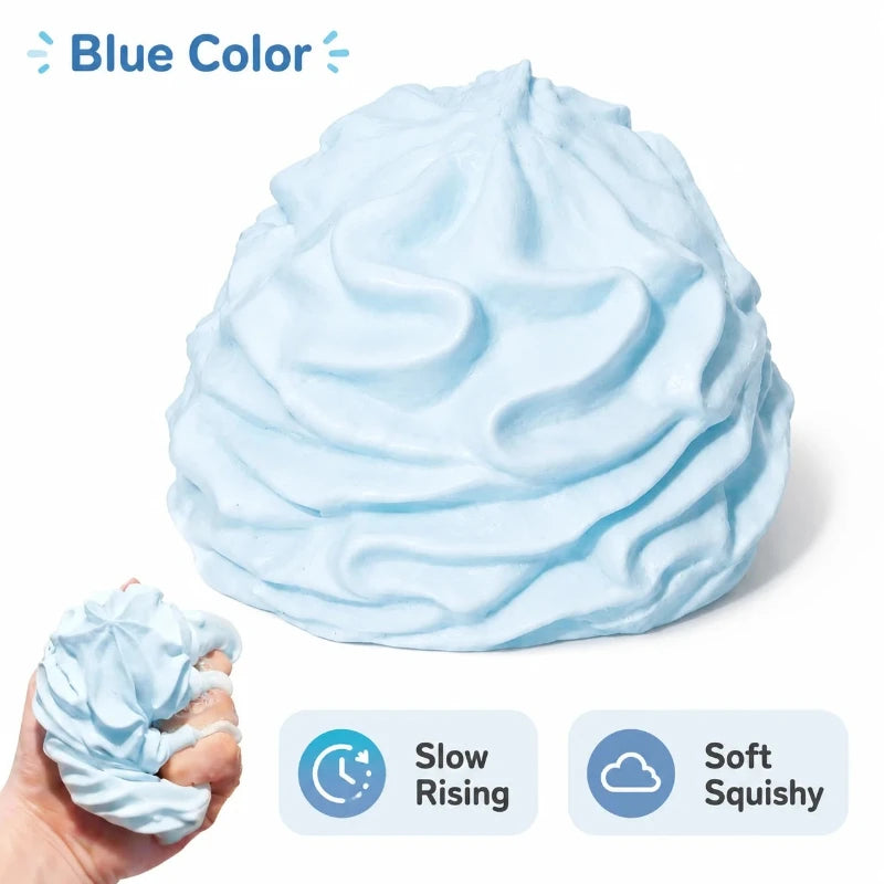Cream Swirl Squishy Toy Slow Rising Imitation Whipped Cream Fidget Toy Soft Squeeze Stress Relief Decompression Party Gift