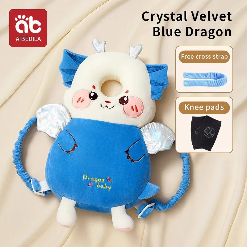AIBEDILA Newborn Head Back Protector Pillow 33x19x6cm Learn To Walk Anti Fall Headgear