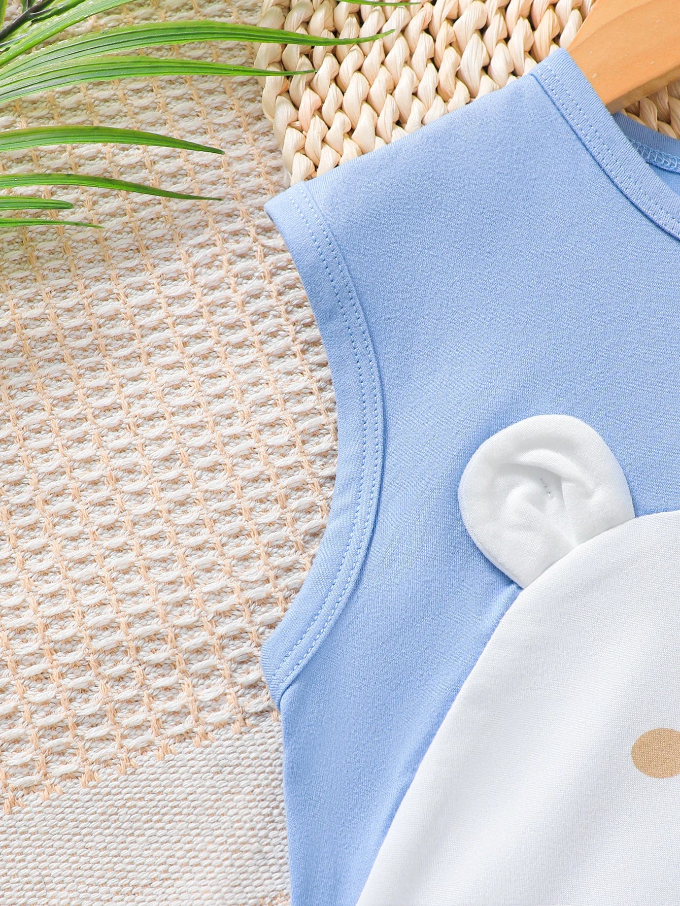 Summer Boys' Set Cartoon Cute Teddy Bear Printed Blue Top+Shorts 2Pcs/Set 0-3 Years old Sunny Handsome Boy baby Casual Set