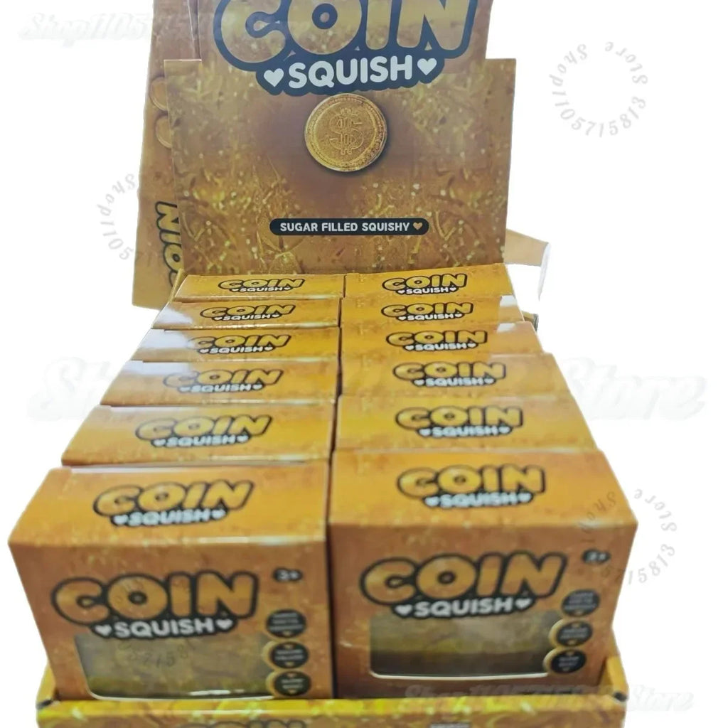 ///Dollar Gold Coin Squishy Slow Rising Stress Relief Fidget Toy Large Size Soft PU Squeeze Toy Funny Wealth Themed Desktop Gift