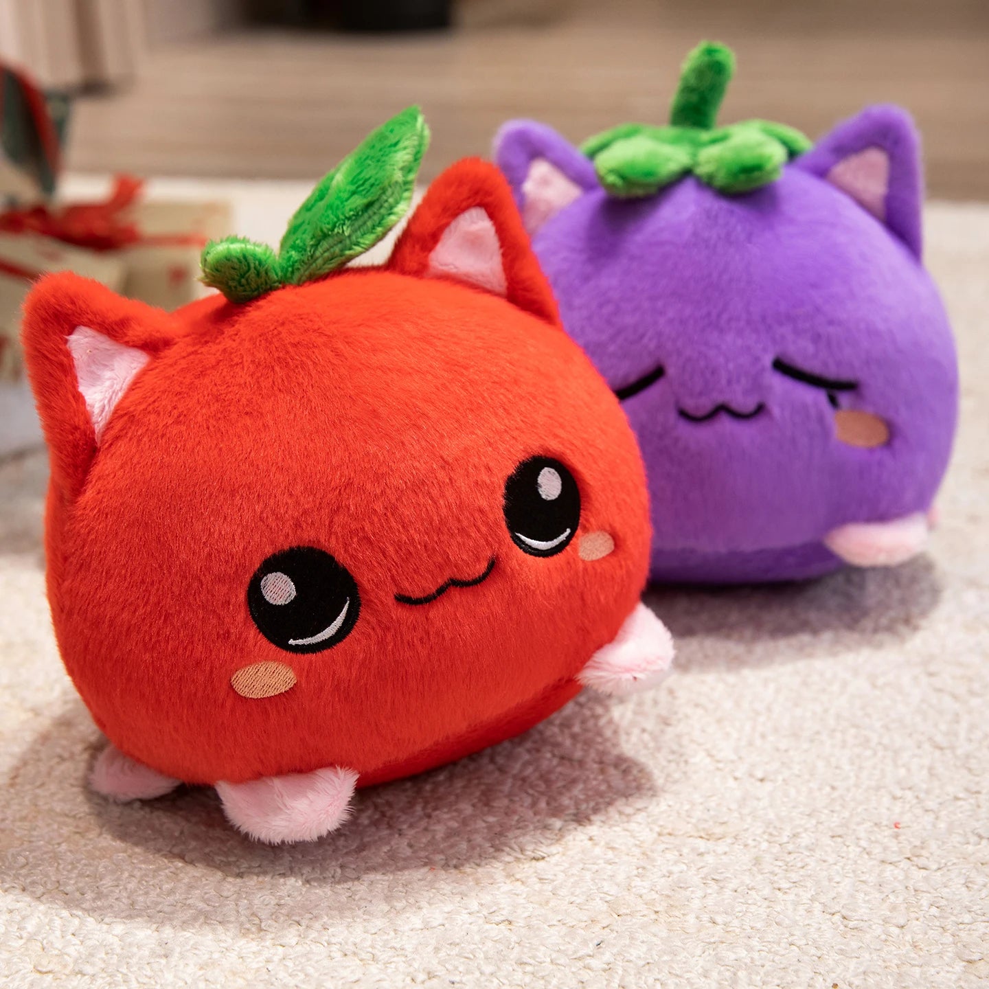 Cute plush stuffed toys, soft dolls, fruit cats, home decor, and children's birthday Christmas gifts