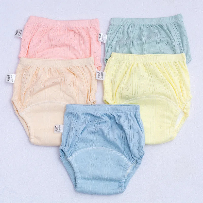 Newborn Training Pants Cotton Thin Summer Baby Shorts Washable Boy Girls Cloth Diapers Reusable Nappies Infant Panties