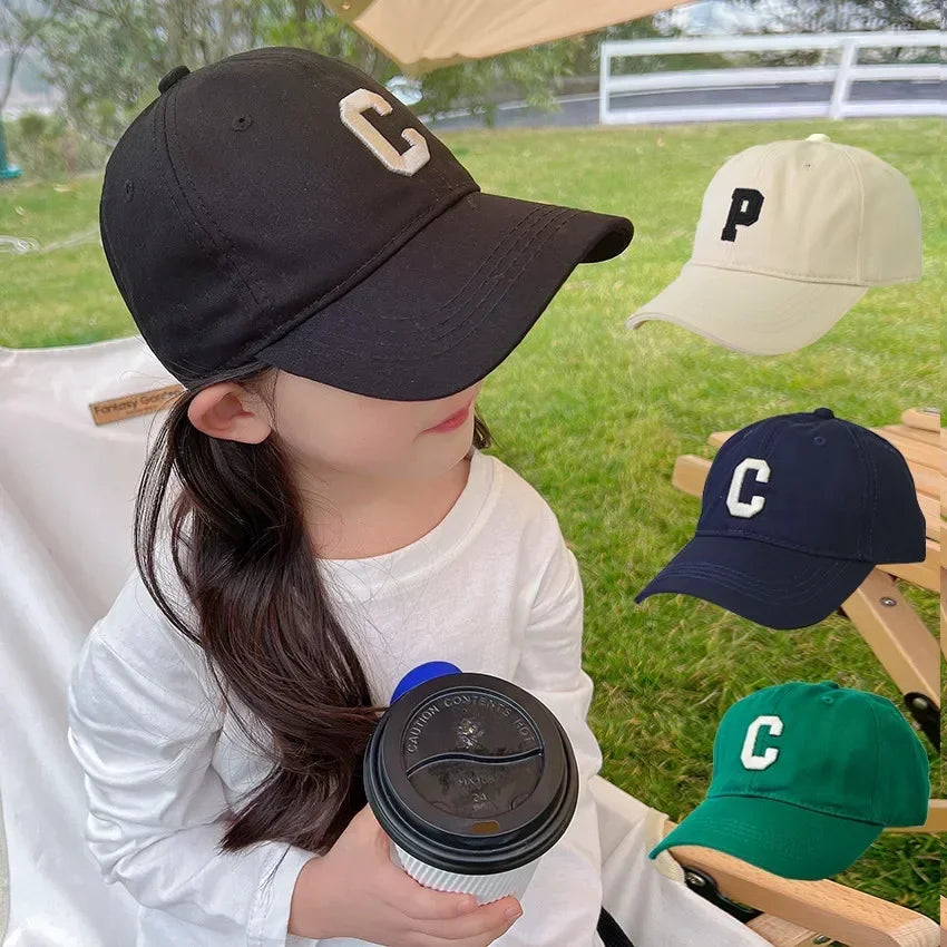 2026  Kids Baseball Cap Korean Children Peaked Hat Cotton Boy Girl Outdoor Sun Visors Solid Color Baby Duck Tongue Caps кепка