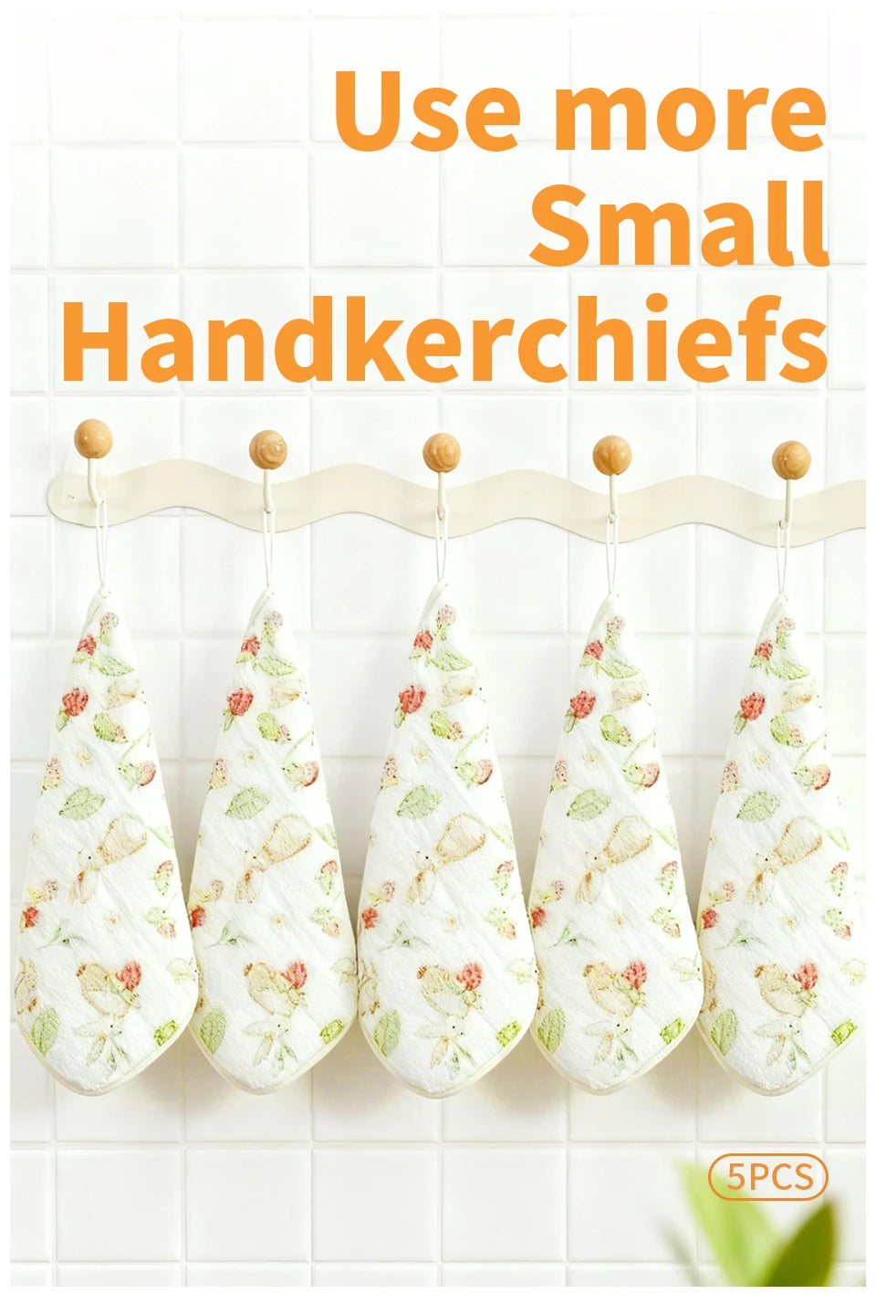 5 Pack Baby Washcloths - Medium Thickness for Newborns' Skin-Great for Bathing, Wiping & on-The-go Use, Shower Gift