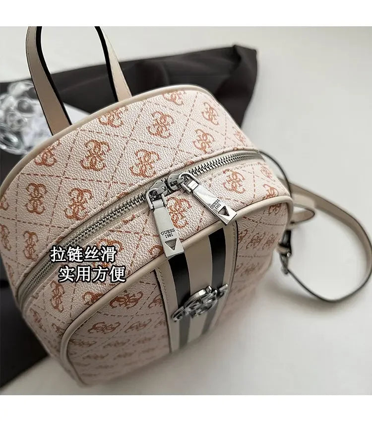 Elegant Leather Vintage Diaper Bag: Luxury Crossbody Handbag For Women With Designer Letter Logo And Large Tote Capacity