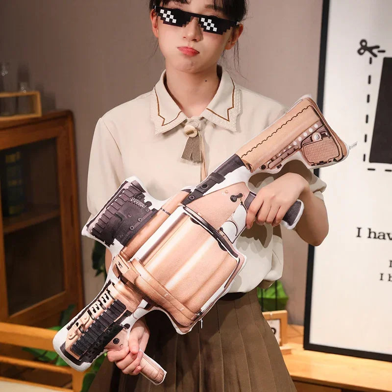 Hot Super Cool Realistic Stuffed Printed Firearm Plush Toys Soft Funny Lifeiliek Rifle Sniper Rifle Toys Game Props For Boys