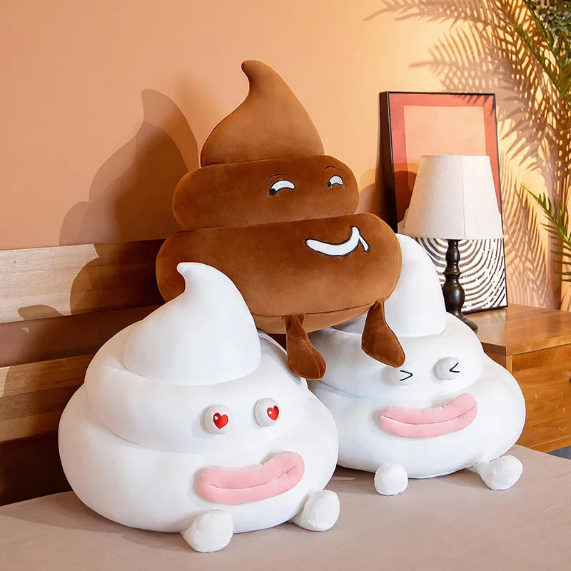 New 25cm/35/45CM Funny Poop Plushie Toys Simulation faeces Pillow Stuffed Soft Creative Sofa Cushion Interesting Birthday Gifts