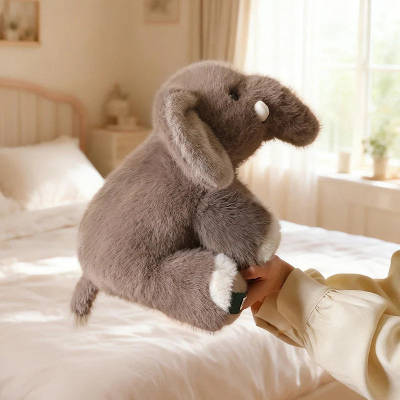 Hot Stuffed Animals Elephant Plush Doll Back Cushion Sofa Decorative Stuffed Elephant Toy 30/45cm Throw Pillow Elephant Doll