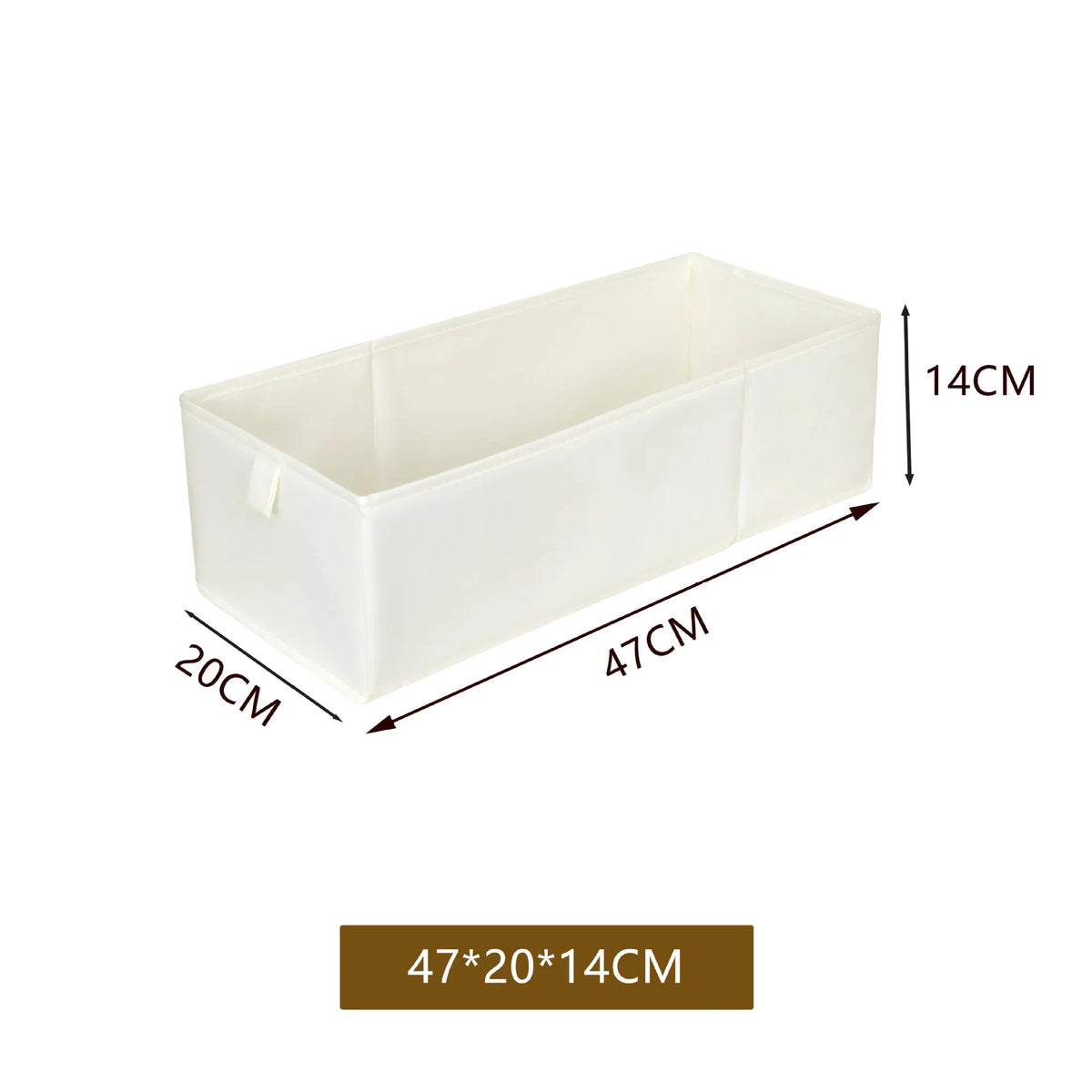 Pants Storage Box Fabric Foldable Organizer For Cabinets Drawers Wardrobe Organization Lightweight Polyester And Plastic