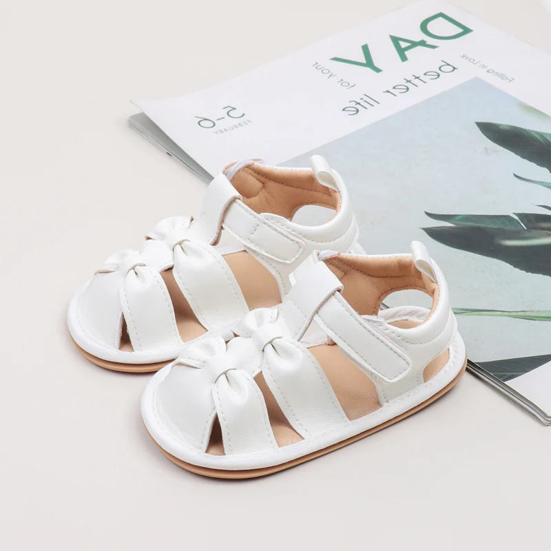 Summer New Style Baby Casual Sandals For Girls Aged 0-2 Years Old Breathable Soft Sole Anti-Slip Learning To Walk Shoes BBW4151