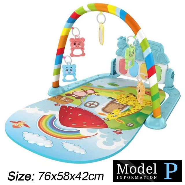JGL Kick and Play Piano Tummy Time Mat Baby Activity Gym for Newborns 0-36 Months