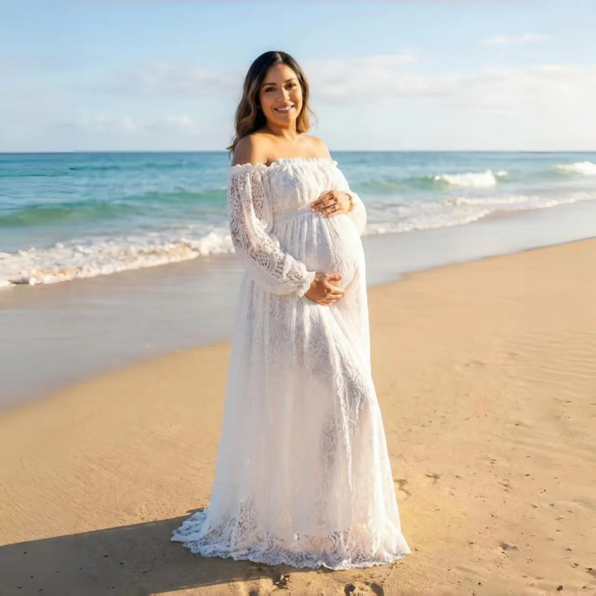Lace Dress Maternity Dress