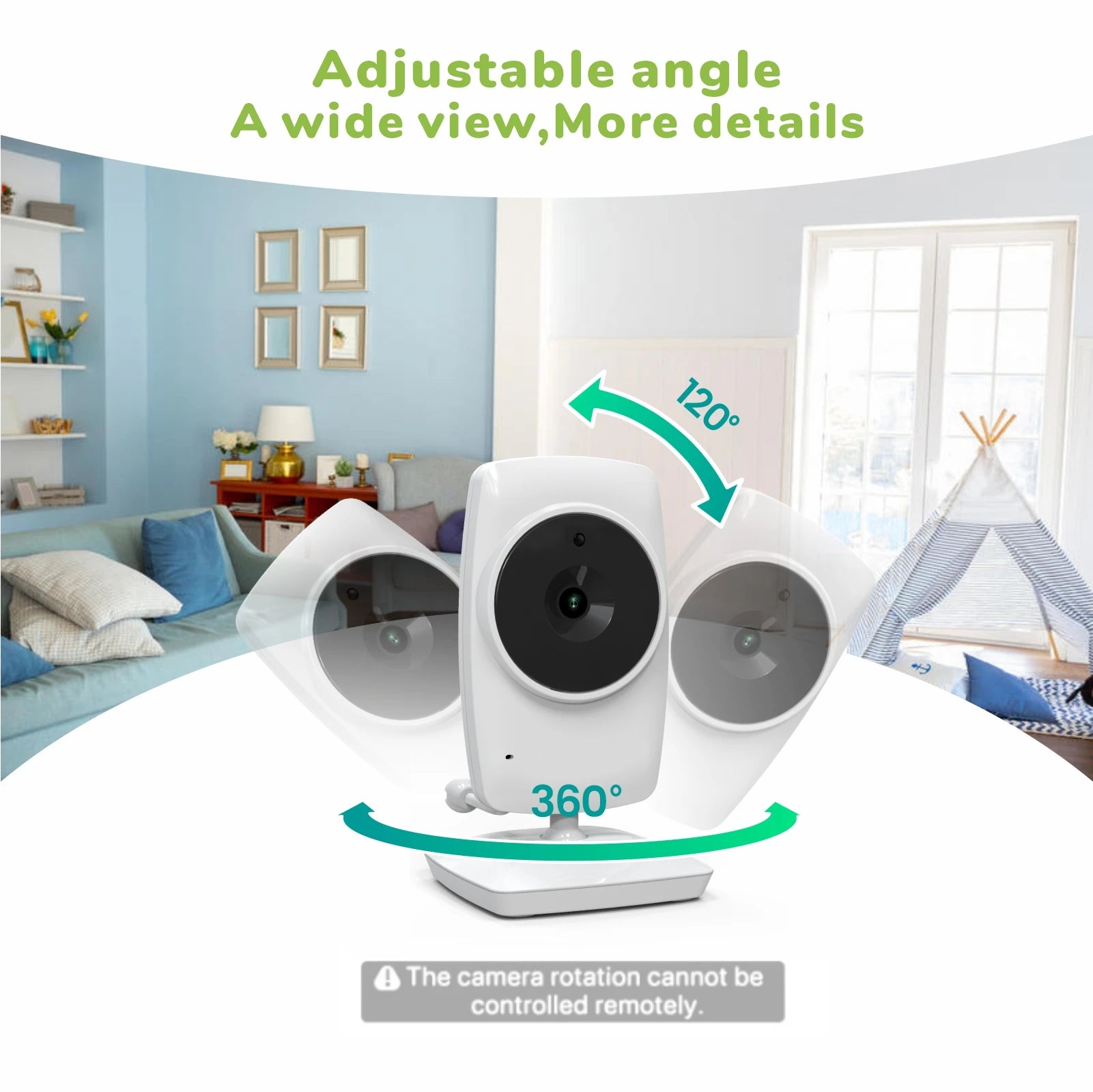 2.8inch 720P Baby Monitor with Camera  2.4G NO WIFI 30 Hours Two-way Communication Night Vision Video Baby Monitor