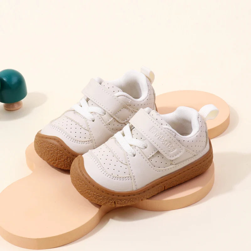 High Quality Baby  Toddler Shoes Rubber Sole Anti-slip Soft PU for  0-3 Years Boys and Girls Spring and Autum Style Ooydoor BM06