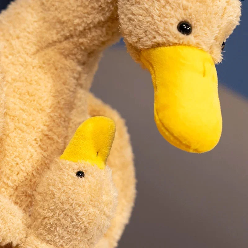 Stuffed Animals Mother and Son Duck Plush Toys Sleeping Lifelike Goose Simulation Duck Plush Doll Kawaii Cartoon