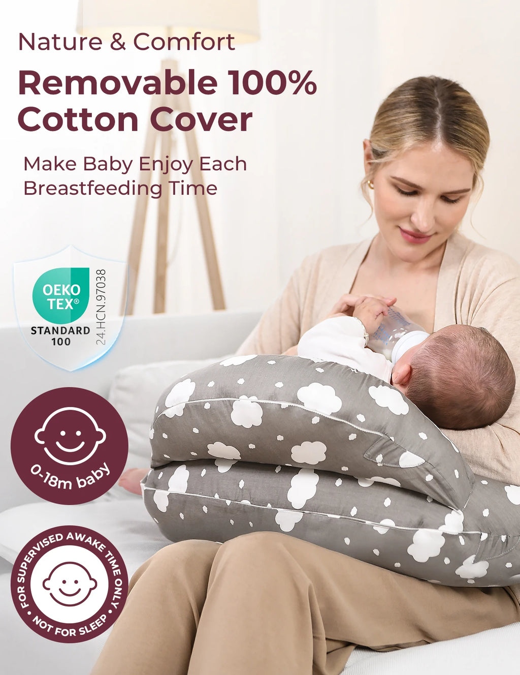 Momcozy Nursing Pillow for Breastfeeding