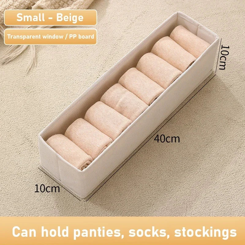 Foldable Clothes Storage Box for Cabinets and Drawers Fabric 1Pcs Wardrobe Organizer for Bedroom Home
