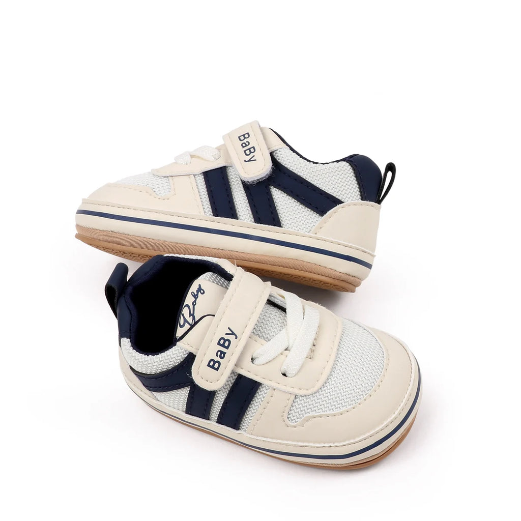Spring And Autumn Baby Boys And Girls Sports Style Toddler Shoes High Quality PU Leather And Comfortable TPR Sole For 0-18M