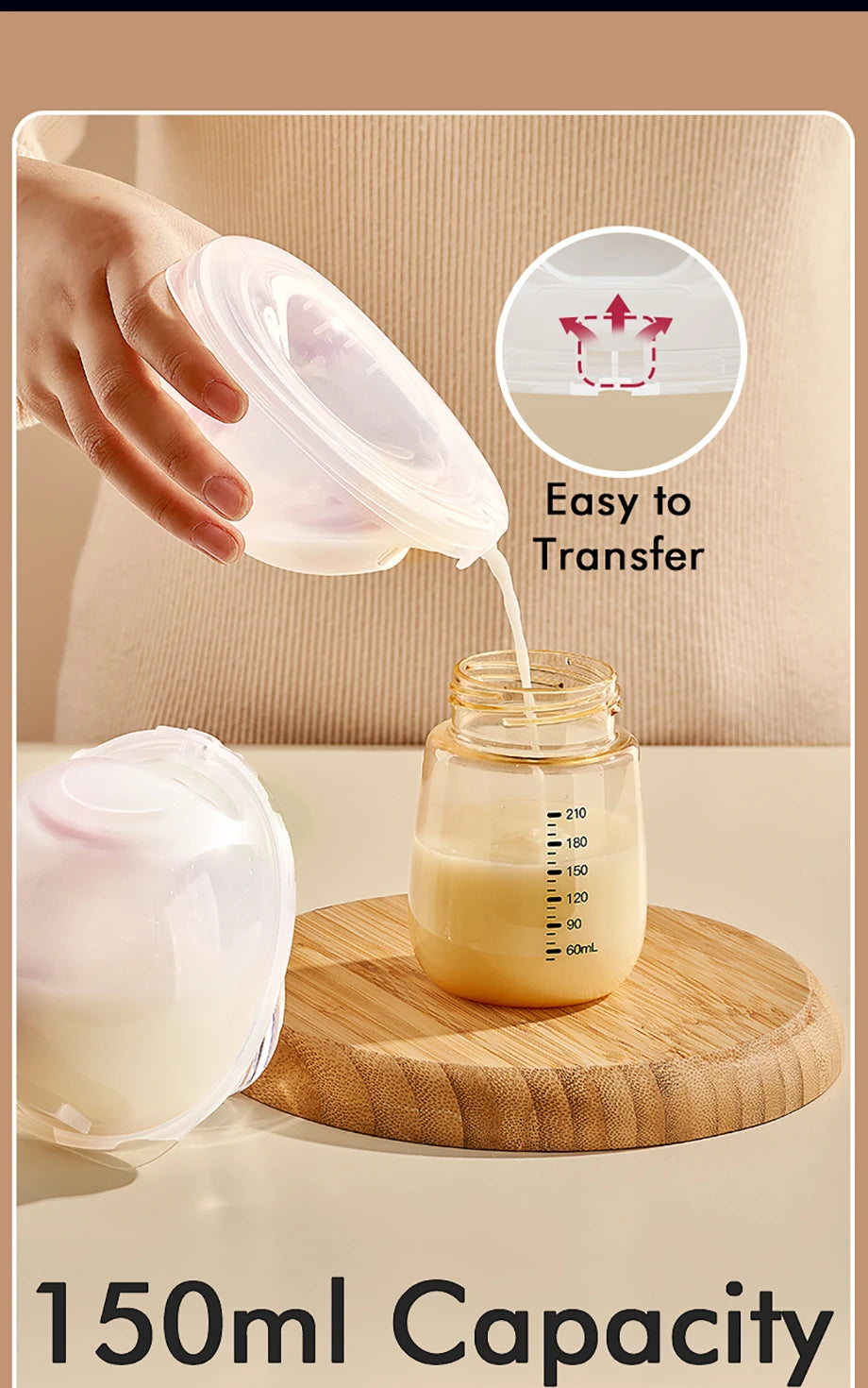NCVI Hands Free Wearable Breast Pump, Combined with Strong Motor and Wearable Cups, 4 Modes 9 Levels, 21/24/28mm, Low Noise