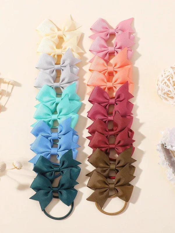 Lovely Bowknot Hairband Ribbon Headwear For Girls 2.1 Inch, 20 Pcs Lot Wholesale Gift