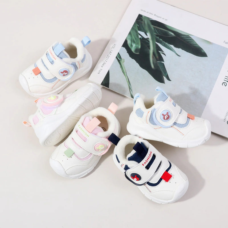 New Design 0-3 Years Old Baby Unisex First Walking High Quality Toddler Shoes Winter Indoor Outdoor Sneakers